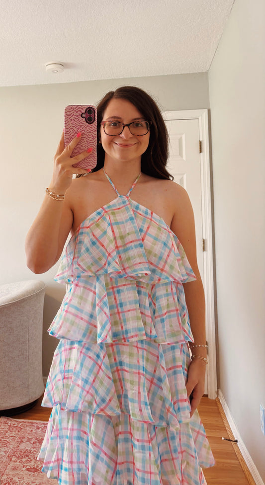 Pink Palms Dress
