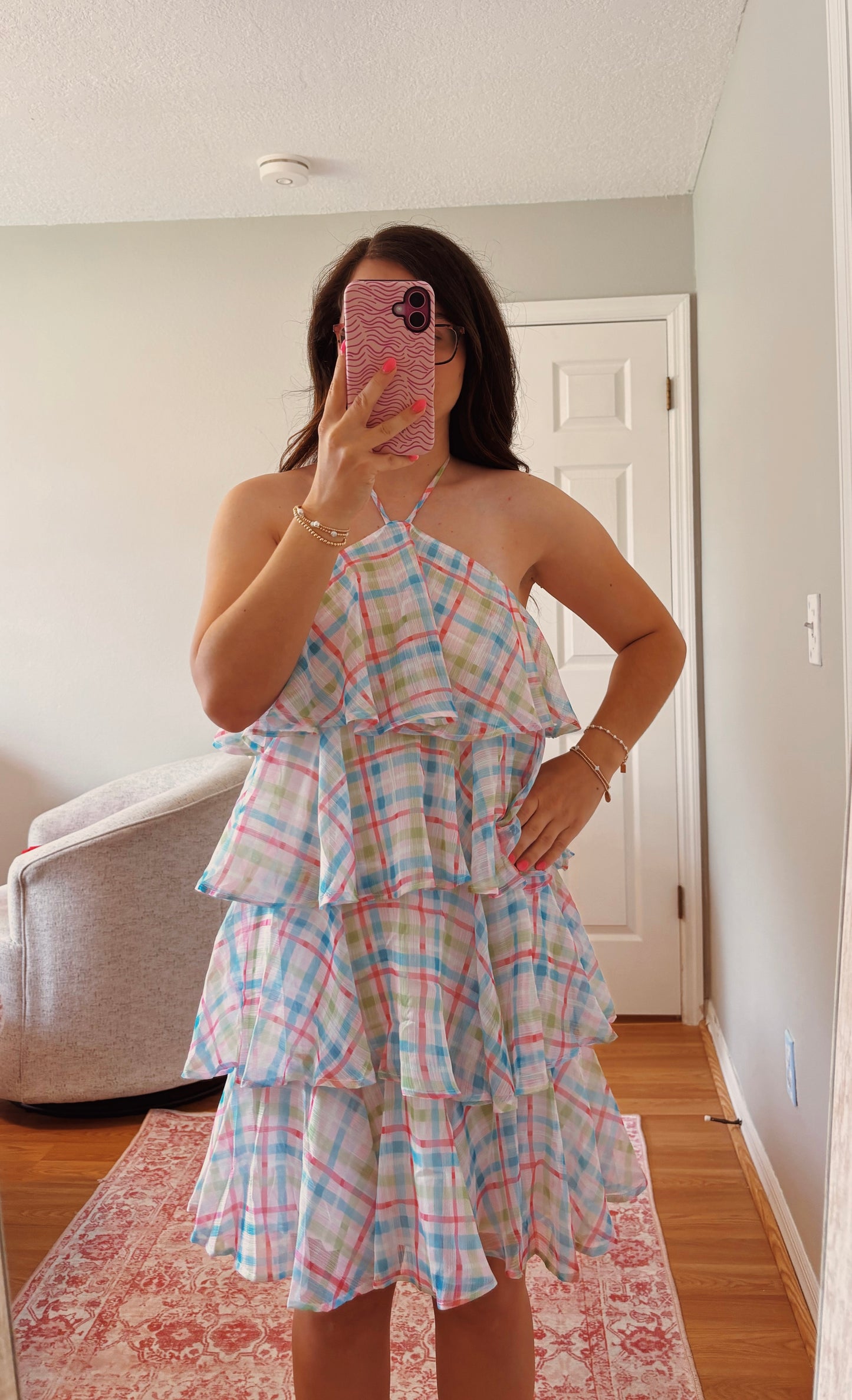 Pink Palms Dress
